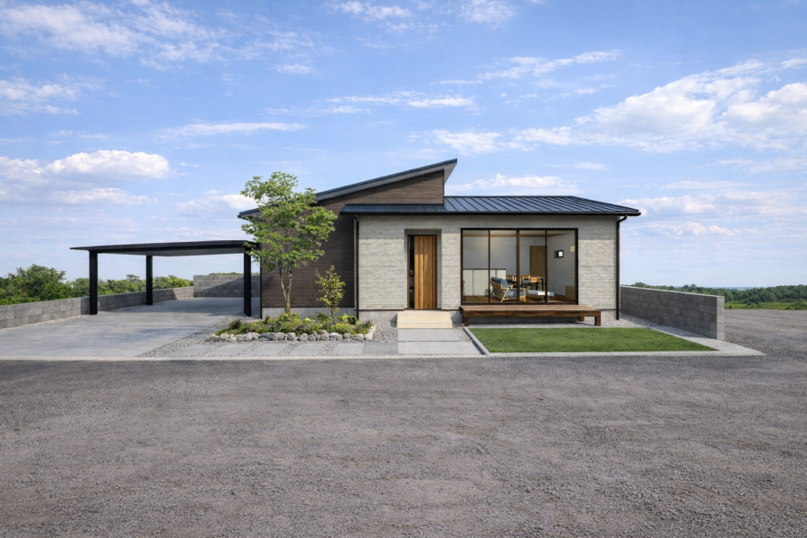 【完成見学会】勾配天井のコンパクト平屋